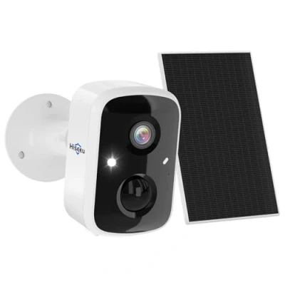Image of Hiseeu 【Cloud Storage】 4MP Wireless Solar Security Camera Outdoor Color Night Vision,Battery Powered with Panel,CCTV PIR Motion,Color Vision,2 Way Audio