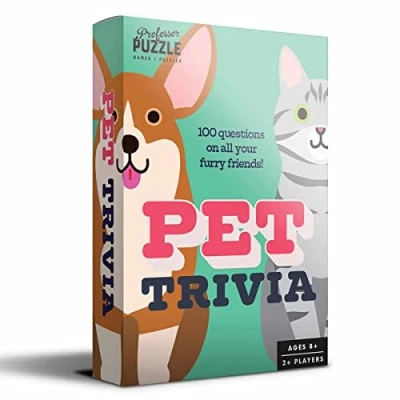 Image of Professor Puzzle Pet Trivia Party Game Ages 8+ 2+ Players