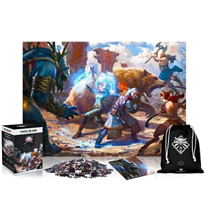 Image of Good Loot 1070568 (Wiedźmin) puzzles, Witcher: Geralt &amp; Triss In Battle, 1000 pcs