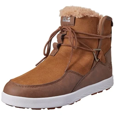 Image of Jack Wolfskin Women&#039;s Auckland Wt Texapore Boot W Wasserdicht High Rise Hiking Shoes, Brown (Desert Brown/White 5215), 6 UK