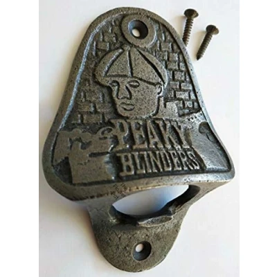 Image of HARDWARE FOR YOU LTD Peaky Blinders Rustic Vintage Wall Mounted CAST Iron Bottle Opener