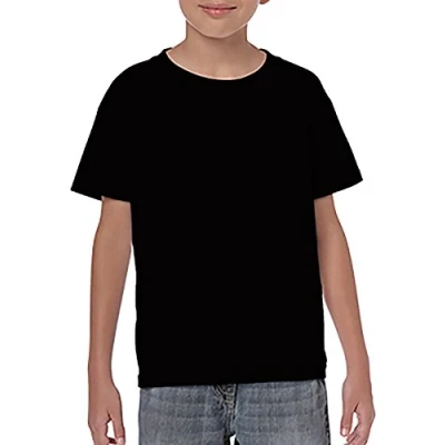Image of Gildan Childrens Unisex Soft Style T Shirt (L) (Black)