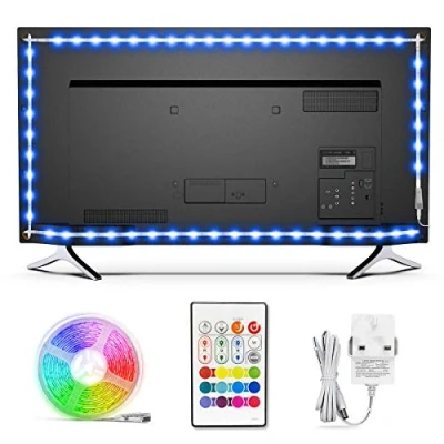 Image of TV Led Backlight for 85 90 inch, 5.9m Bias Lighting with Power Supply Light Bason 5050 RGB Strip PC Monitor Computer Amdient