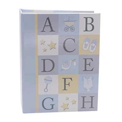 Image of Baby ABC Photo Album 80 4x6 Pictures Blue