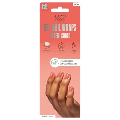 Image of Elegant Touch Semi Cured Gel Nail Wraps Dragon Fruit 20s