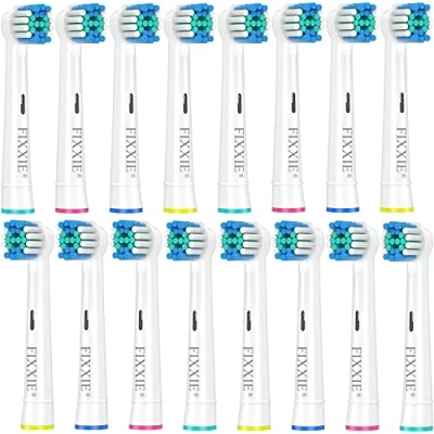 Image of Replacement Toothbrush Heads for Oral B Braun, 16 Professional Electric Heads, Brush Refill Compatible with (16 Heads)