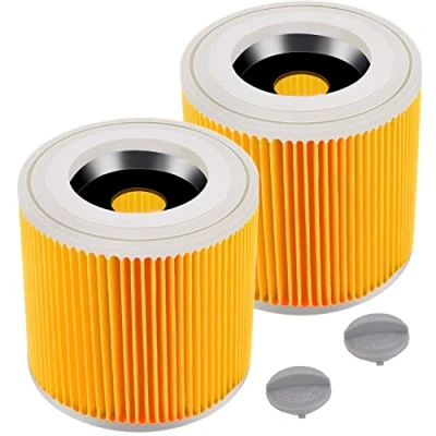 Image of Rebirthcare wd2 wd3 filters for kärcher premium wd3p wd1 mv2 mv3 a2004 a2604 a2204 a2054 se4001 se4002 cartridge filter replacement wet &amp; dry vacuum replace# 6.414 552.0/64145520
