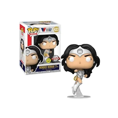 Image of Wonder Woman 80th Anniversary White Lantern Glow in The Dark Pop! Vinyl Figure Entertainment Earth Exclusive