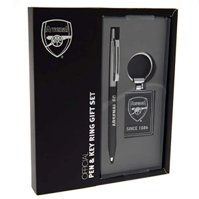 Image of Arsenal Fc Collectors Gift Pack Pen &amp; Keyring Set