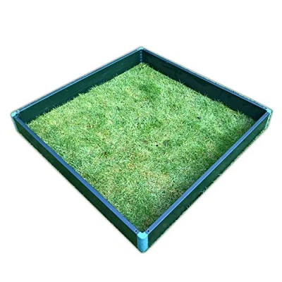 Image of GardenSkill Raised Bed Large Garden Vegetable Planter Kit for Growing Flowers Herbs Fruit Veg (1m x 1m 150mm high, Green)
