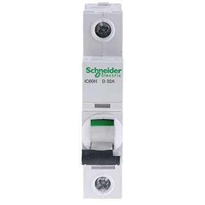 Image of Schneider A9F55132 MCB 1 Pole 32 Amp D Type