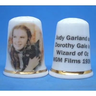 Image of Porcelain China Collectable Thimble Dorothy and Toto Wizard of Oz
