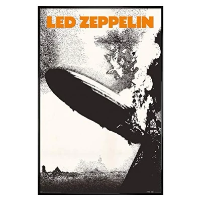 Image of Led Zeppelin Gloss Black Framed I Maxi Poster 61 x 91.5cm