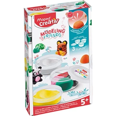 Image of Maped CREATIV Refill Pot with Modelling Clay for Friends Pack of 3 Refills