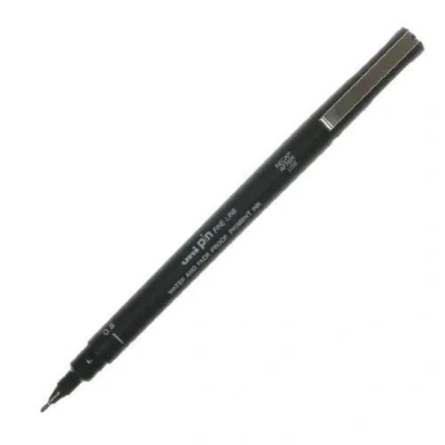 Image of Uni ball Pin Drawing Pen 0.8Mm Black (Dozen Box)