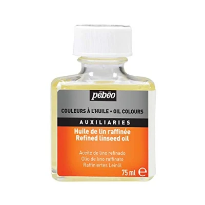 Image of Pebeo 650101 75 ml Refined Linseed Oil, Transparent