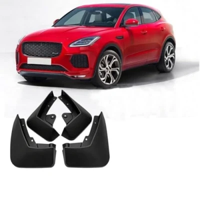 Image of EQHCVCES 4 Pcs Car Mud Flaps For Jaguar E Pace 2017 2021, Front And Rear Splash Guards Mudflaps Flap Wheel Protection Splashproof Waterproof Accessories