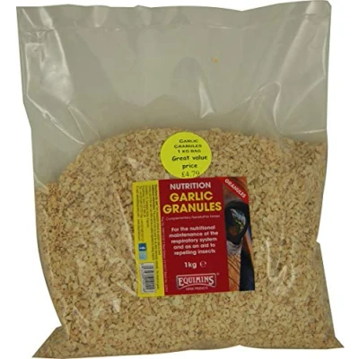 Image of Equimins EQS0283 Garlic Granules Refill Clear, 1 kg