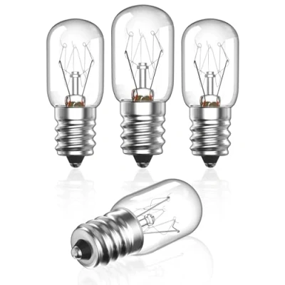Image of Bonlux Pygmy Bulb 10W Screw E14 Himalayan Salt Lamp Dimmable Fridge SES Small Edison Oven Bulb, Flea Trap Scentsy Plug in Wax Melt Burner Sign Lamp, 240V, 4 Pack
