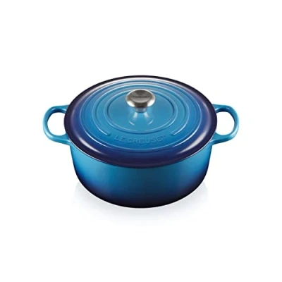 Image of Le Creuset Casserole Signature Azure ø 28 cm / 6.7 Liter