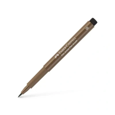 Image of Faber Castell Art &amp; Graphic Pitt Artist Pen Brush India Ink Pen, Nougat, Single For Art, Craft, Drawing, Sketching, Home, School, University, Colouring
