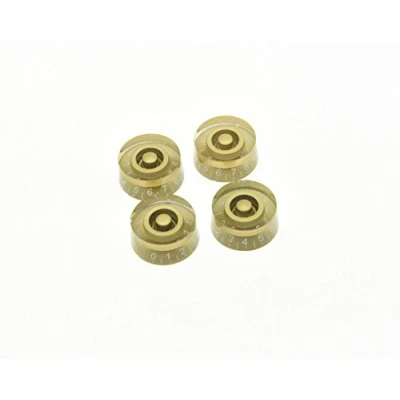 Image of KAISH 4pcs Gold Guitar Speed Dial Knobs Control Knob fits LP