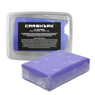 Image of CARSHARK Purple Clay Bar, 200g, Detailing Clay, Removes Fallout, Paint Overspill