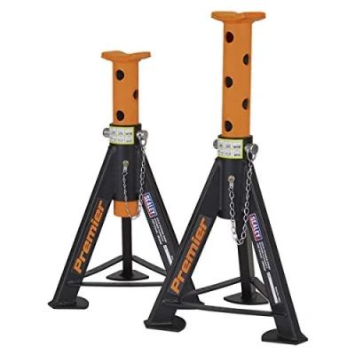 Image of Sealey Premier Axle Stands (Pair) 6 Tonne Capacity per Stand Orange