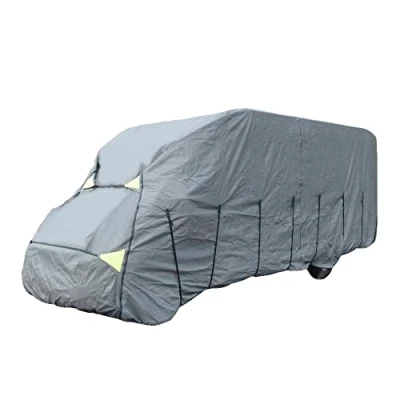 Image of UK Custom Covers MC861GREYAD4 4 Ply Motorhome Cover Waterproof Heavy Duty Grey Size 6.1 6.5M