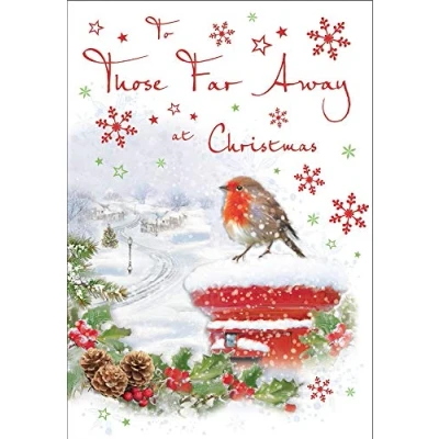 Image of Regal Publishing Traditional Christmas Card Those Faraway 9 x 6 inches