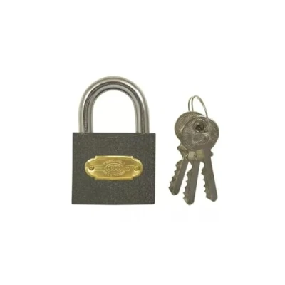 Image of V VAPE 50MM CAST Iron Padlock with 3 Keys Outdoor Safety Security Shackle Lock