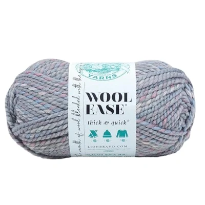 Image of Lion Brand Yarn Company 640 544 Wool Ease Thick &amp; Quick Yarn, Storm Front