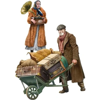 Image of Miniart 1:35 Refugees, Chandlers Family, Molded Color