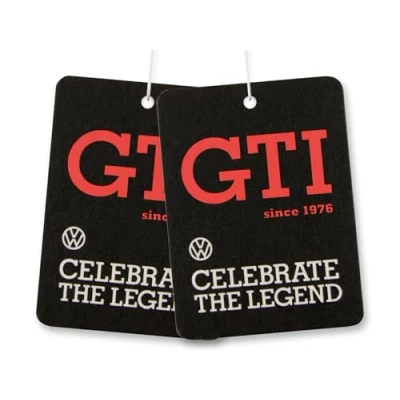 Image of BRISA VW Collection Volkswagen Air Freshener, Room Deodorizer for Cars GTI Motif (Sport Fresh/Black/Set of 2)