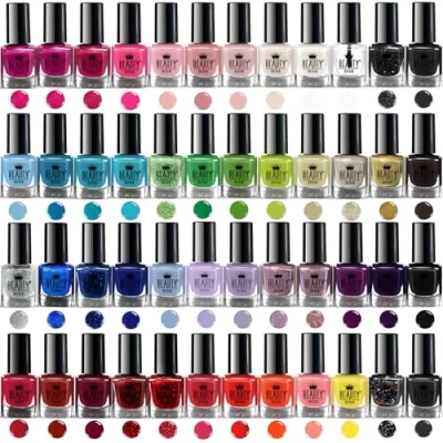 Image of Splash 48 x Nail Polish Varnish Set Different Modern Colours Quick Drying