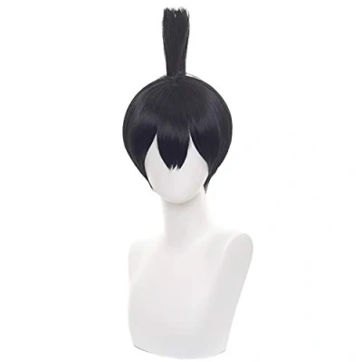 Image of HIROAKIYA Aki Hayakawa Wig, Chainsaw Man Cosplay Wig with Cap, Length approx.30cm