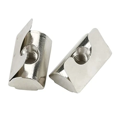 Image of CONPHERON 10 Pack Roll in Spring T Nuts M6 with Sheet for 45 Series Aluminum Profile