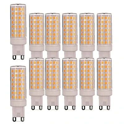 Image of ZHIYUE 12 pcs G9 9W Led Bulb Equivalent Halogen Bulbs 90W 900LM Energy Saving Light Socket Lamp AC 220 240V Non Dimmable Warm White 3000K Capsule