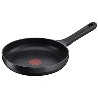 Image of Tefal G61202 Trattoria Pro Frying Pan 20 cm Cast Aluminium Safe Non Stick Coating Thermal Signal Temperature Indicator Suitable for All Hob Types Induction Cookers Black