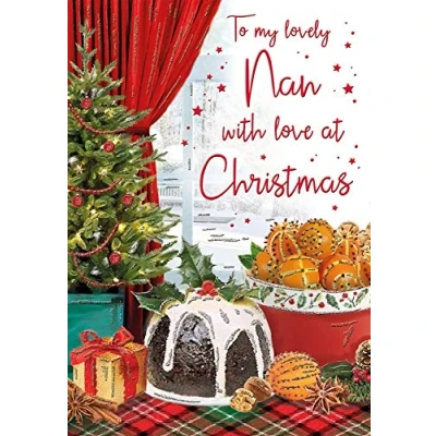 Image of Regal Publishing Traditional Christmas Card Nan 9 x 6 inches