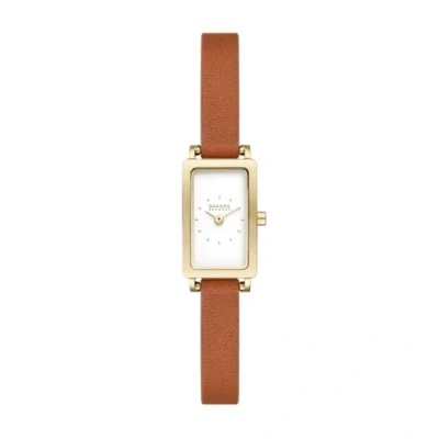 Image of Skagen Hagen Micro Watch, Women&#039;s, Size: One Size, Brown