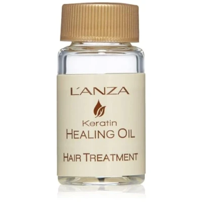 Image of L&#039;ANZA Keratin Healing Oil Treatment Restores, Revives, and Nourishes Dry Damaged Hair &amp; Scalp, With Restorative Phyto IV Complex, Protein, UV Protection (10ml)