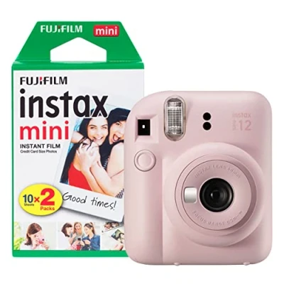 Image of Fujifilm Instax Mini 12 Instant Camera with 20 Shot Film Pack Blossom Pink