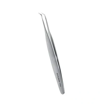 Image of Staleks Pro Eyelash Tweezers Russian Volume Lashes Extensions Professional Expert 40 Type 1 Extension TE 40/1