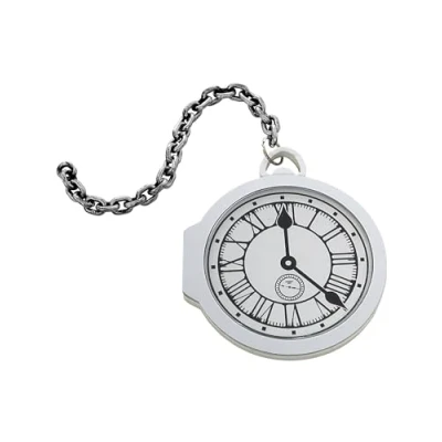 Image of Smiffys Oversized Pocket Watch, White EVA, Halloween Fancy Dress Accessory, Adult Up Accessories