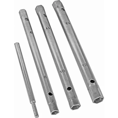 Image of Werkzeyt Assembly Kit 4 Piece with Pipe Socket Wrench &amp; Rotary Pin Simple Fittings on Washbasin Sink/Mounting Tool/Under Sink Installation / ZYT186, Silver