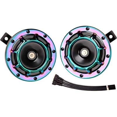 Image of FARBIN Horn for Car Loud Horns High Tone/Low Tone Kit Train Truck Motorcycle (colour)
