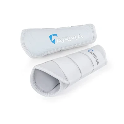 Image of Shires Arma Neoprene Brushing Boots in White Cob,