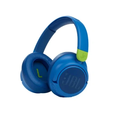 Image of JBL JR 460NC Wireless Bluetooth Noise Cancelling Kids Headphones Blue, Blue
