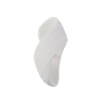 Image of Lindby wall light Ornela, white, plaster, height 29.5 cm